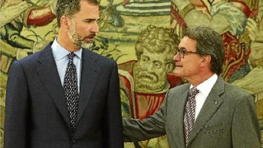 Artur Mas i Felip VI Una trobada correcta i cordial i &quot;en to de pau&quot;