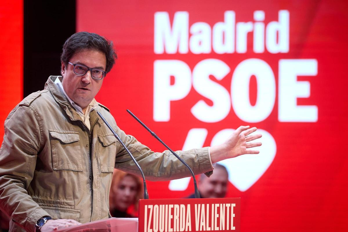 El secretario general del PSOE-M y ministro para la Transformación Digital y de la Función Pública, Óscar López.