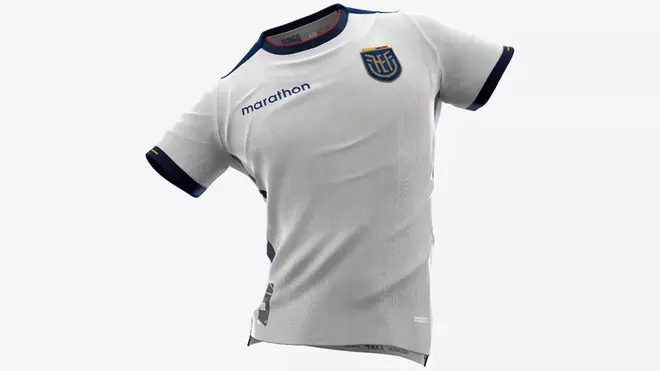 Ecuador (alternativa): De las pocas selecciones con tres camisetas, Ecuador vestirá de blanco con detalles en azul y algo de rojo