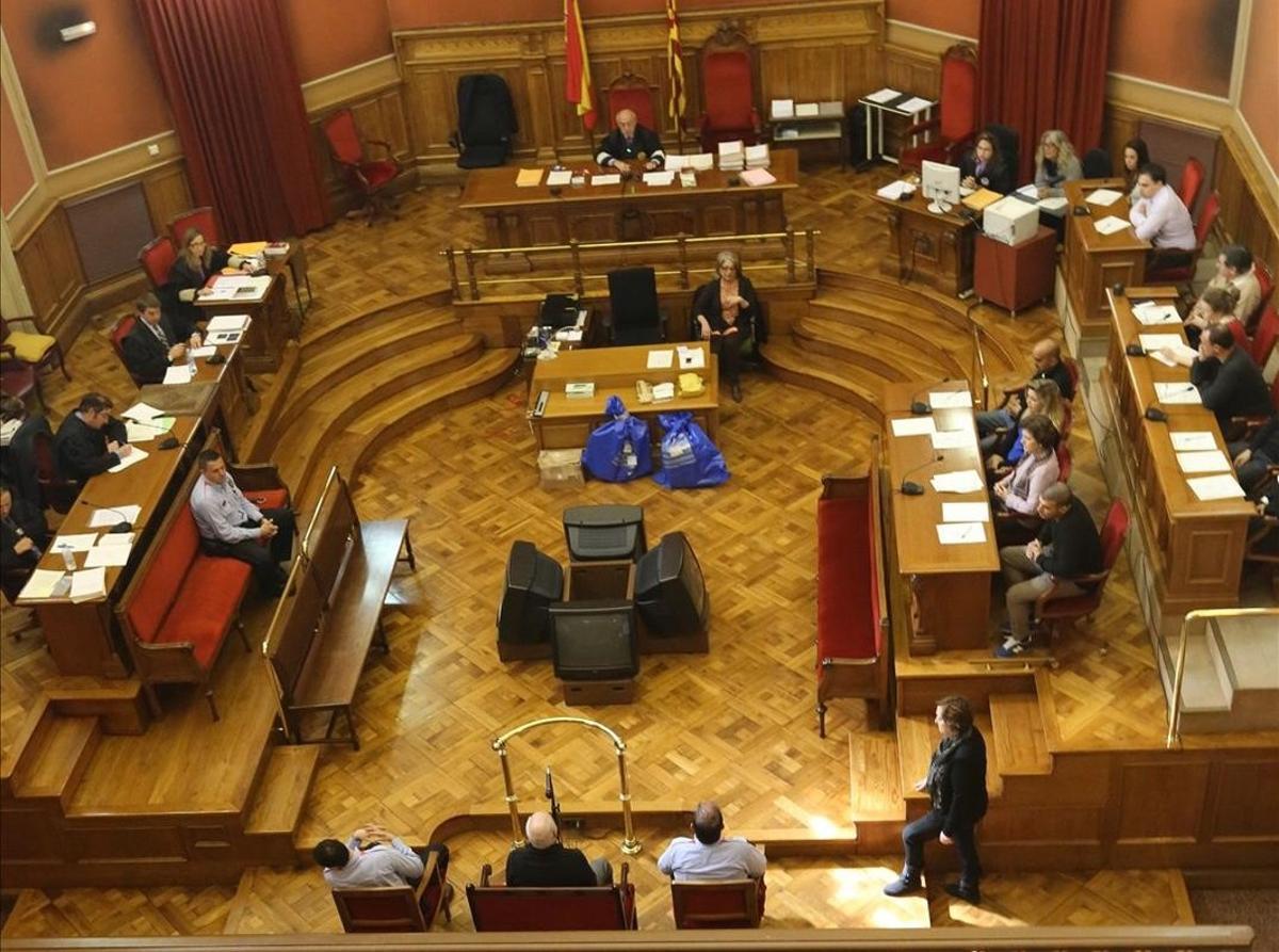 Un juicio en la Audiencia de Barcelona. Un juicio en la Audiencia de Barcelona.