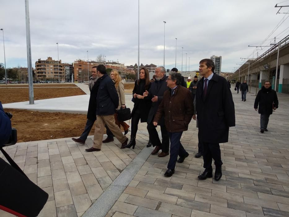 Inauguració de les obres del parc Central