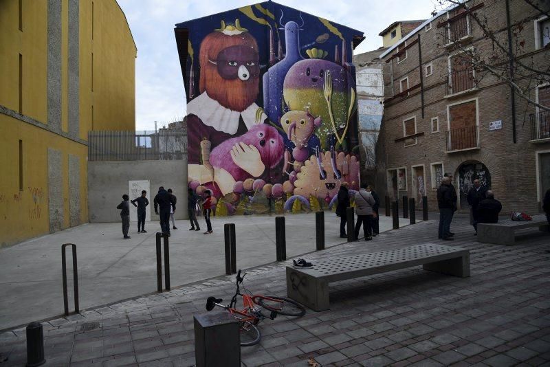 Inauguración de una nueva plaza en el Arrabal