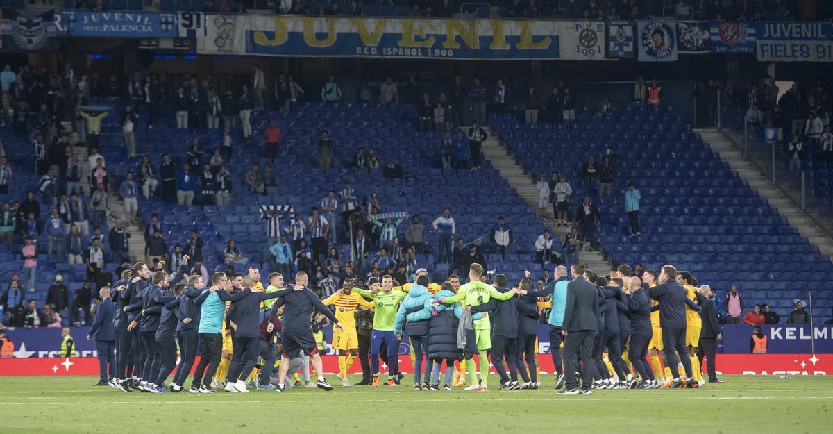 El Barça consigue el título de Liga en el campo del Espanyol