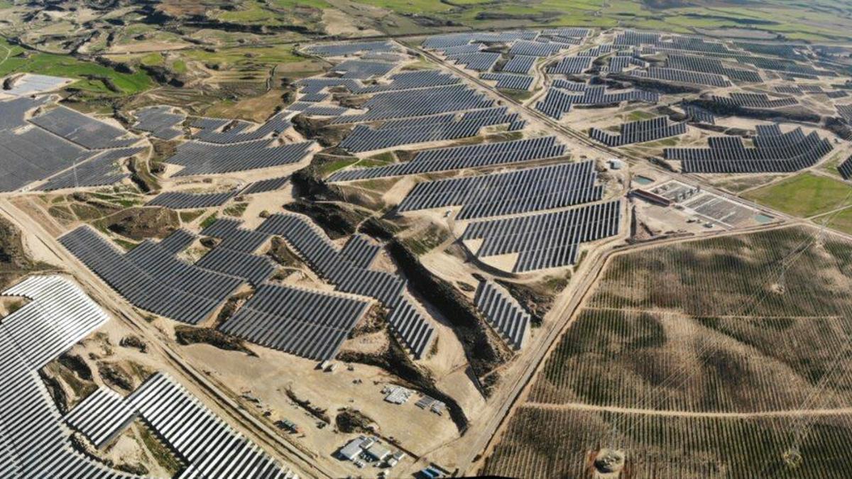 Parque solar en Aragón