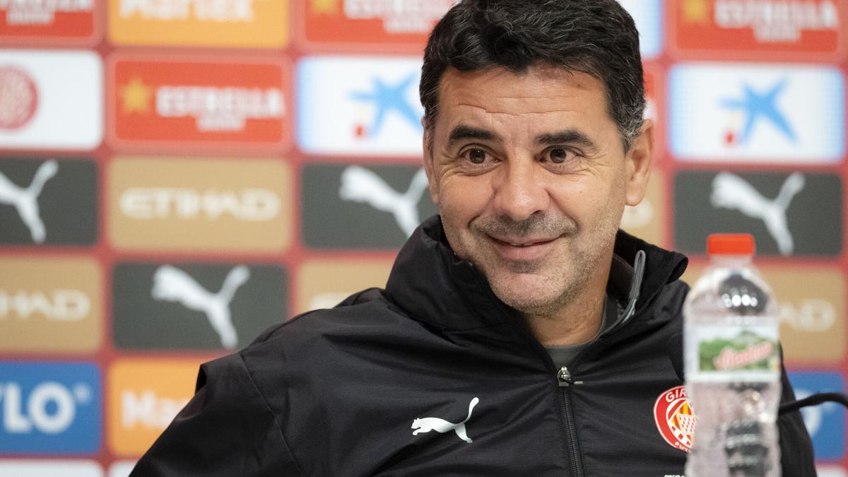 Míchel, en roda de premsa