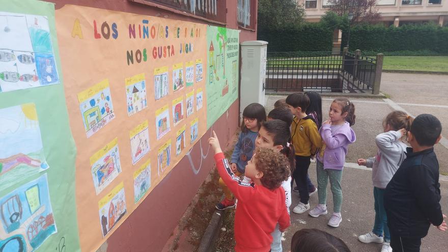 Los niños dibujan su Nuevo Gijón