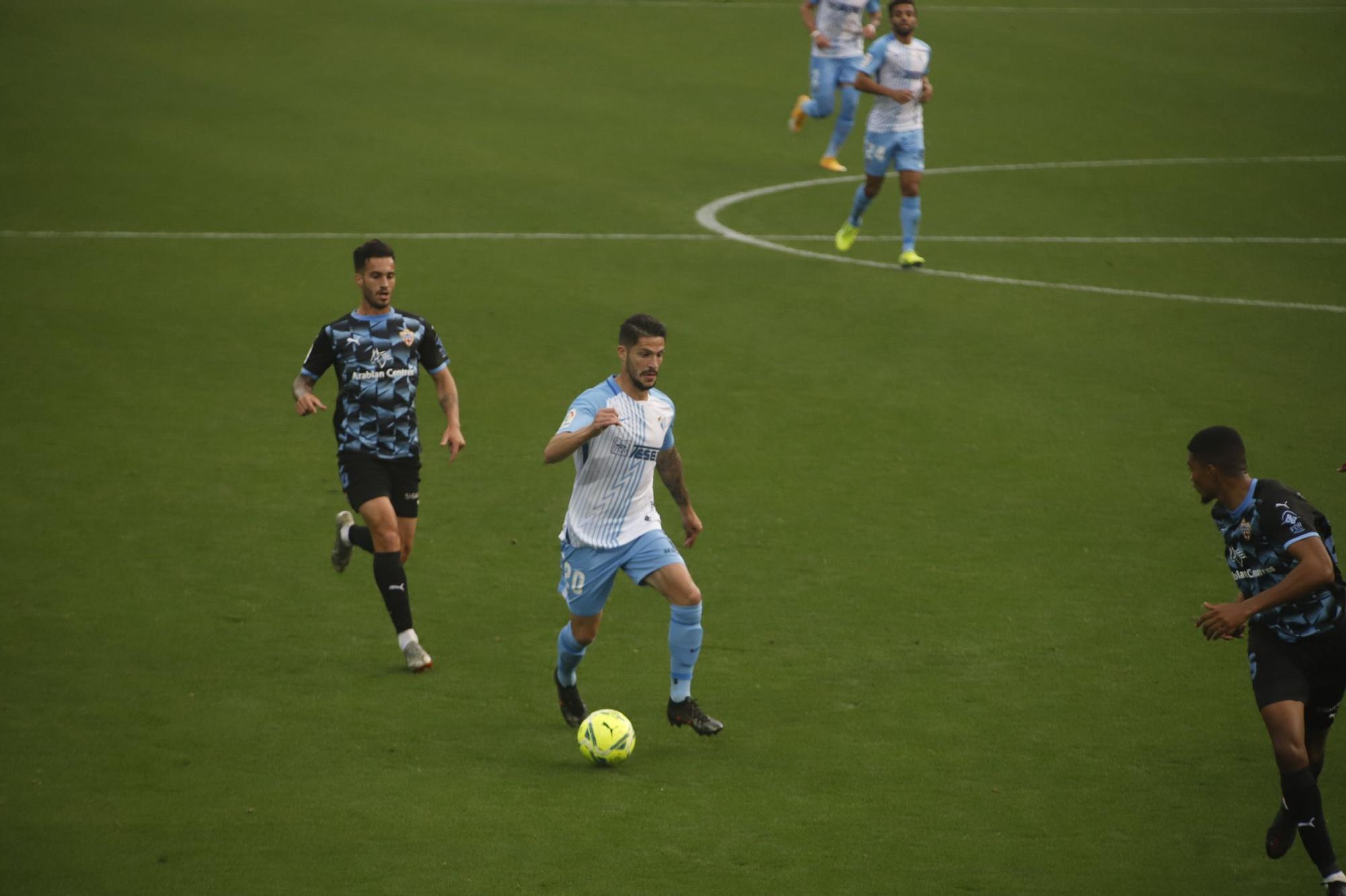 Partido de la Liga Smartbank entre el Málaga CF y el Almería