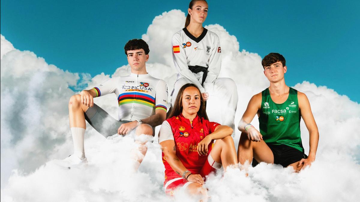 Los cuatro deportistas que dan imagen al pistoletazo de salida del FER 2026 son Bárbara Pardo, Eric Igual, Daniel Monfort  y Violeta Díaz.