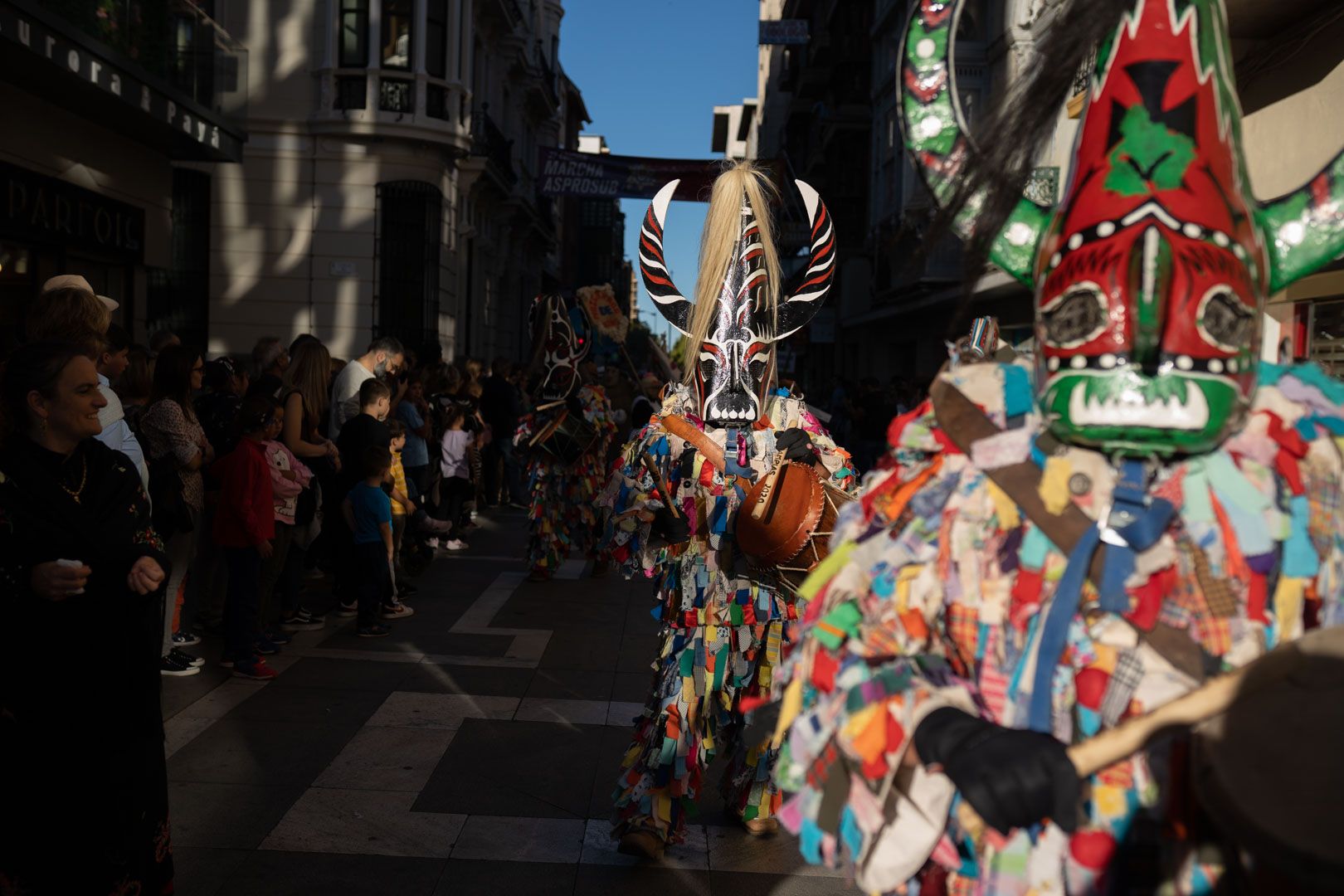 GALERÍA | Las mascaradas llenan de color y alegría el centro de Zamora