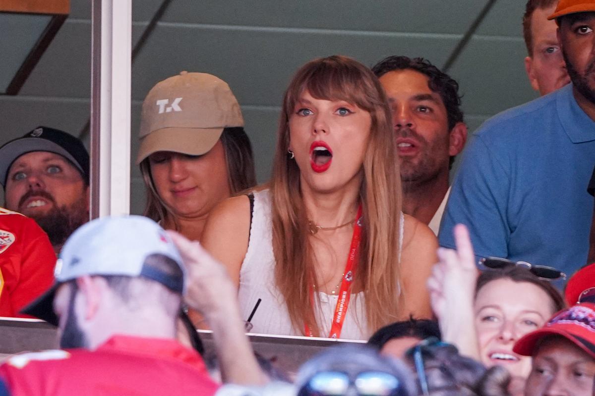Taylor Swift en un partido de los Kansas City Chiefs de la NFL Taylor Swift en un partido de los Kansas City Chiefs de la NFL