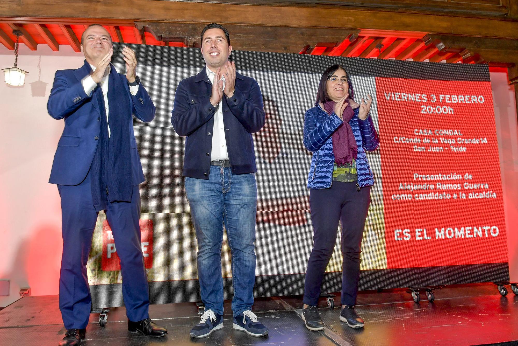 Presentación del candidato del PSOE Alejandro Ramos