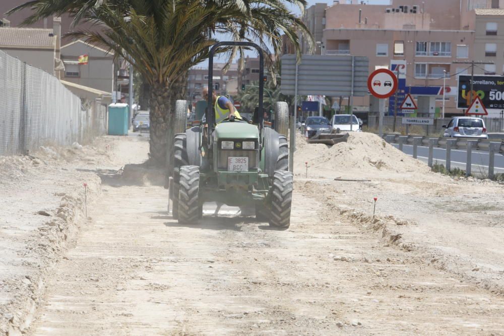 Las obras del carril bici al Parque Empresarial, e