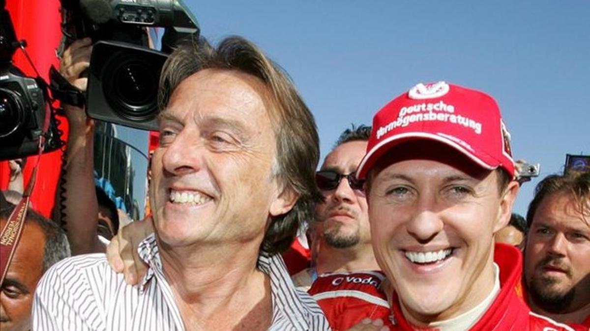 Montezemolo y Schumacher, en los viejos tiempos