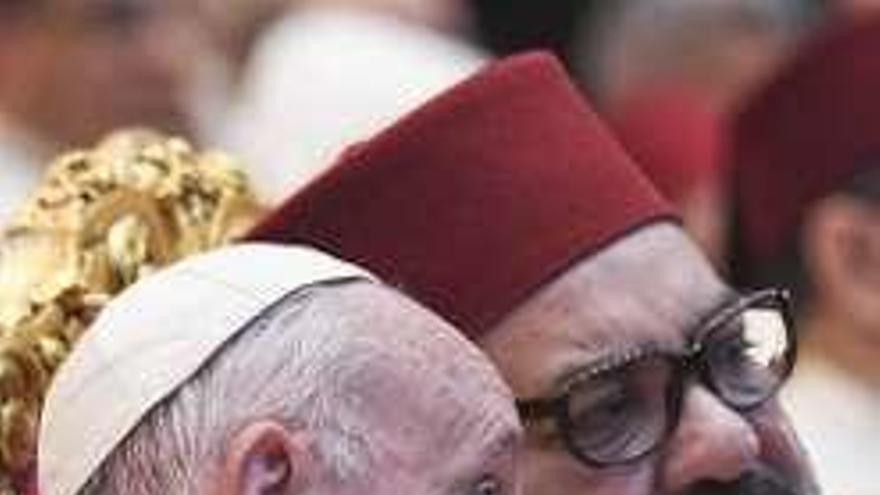El Papa y Mohamed VI. // Efe