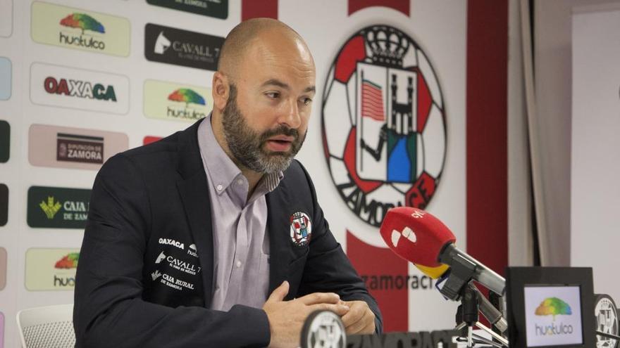 David Movilla, entrenador del Zamora CF.