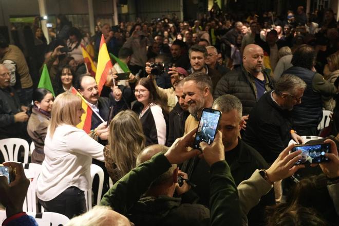 GALERÍA | Santiago Abascal en un acto de precampaña de Vox en Zamora