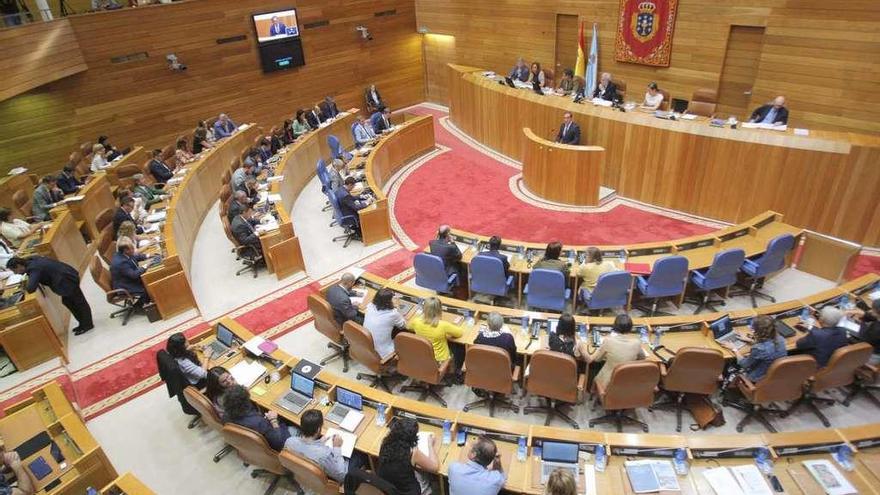 Panorámica del Parlamento gallego.