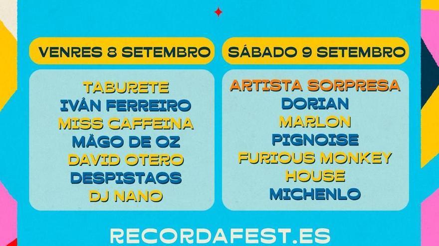 Las entradas para el Recorda Fest de A Coruña, ya a la venta