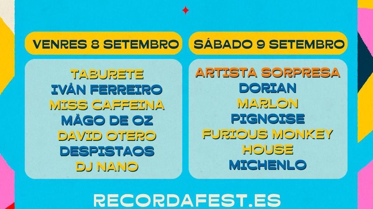 A la venta las entradas para el Recorda Fest de A Coruña.