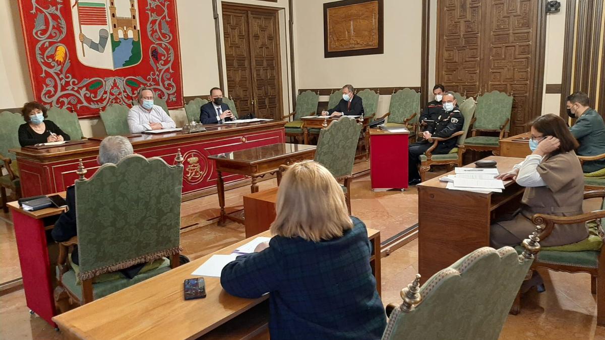 Junta Local de Seguridad celebrada este martes en el Ayuntamiento de Zamora.