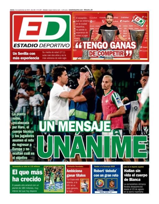 Blanca, Maradona, Neymar y Parejo en las portadas deportivas