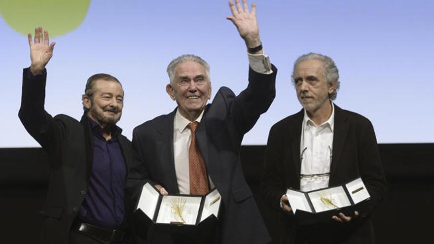 Desde la izquierda: Juan Diego, Juan Mariné y Fernando Trueba.