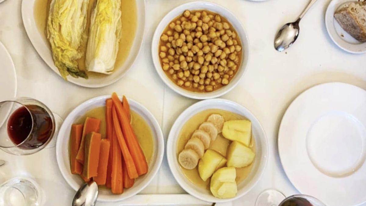 Cocido del restaurante Picones de María (Madrid).