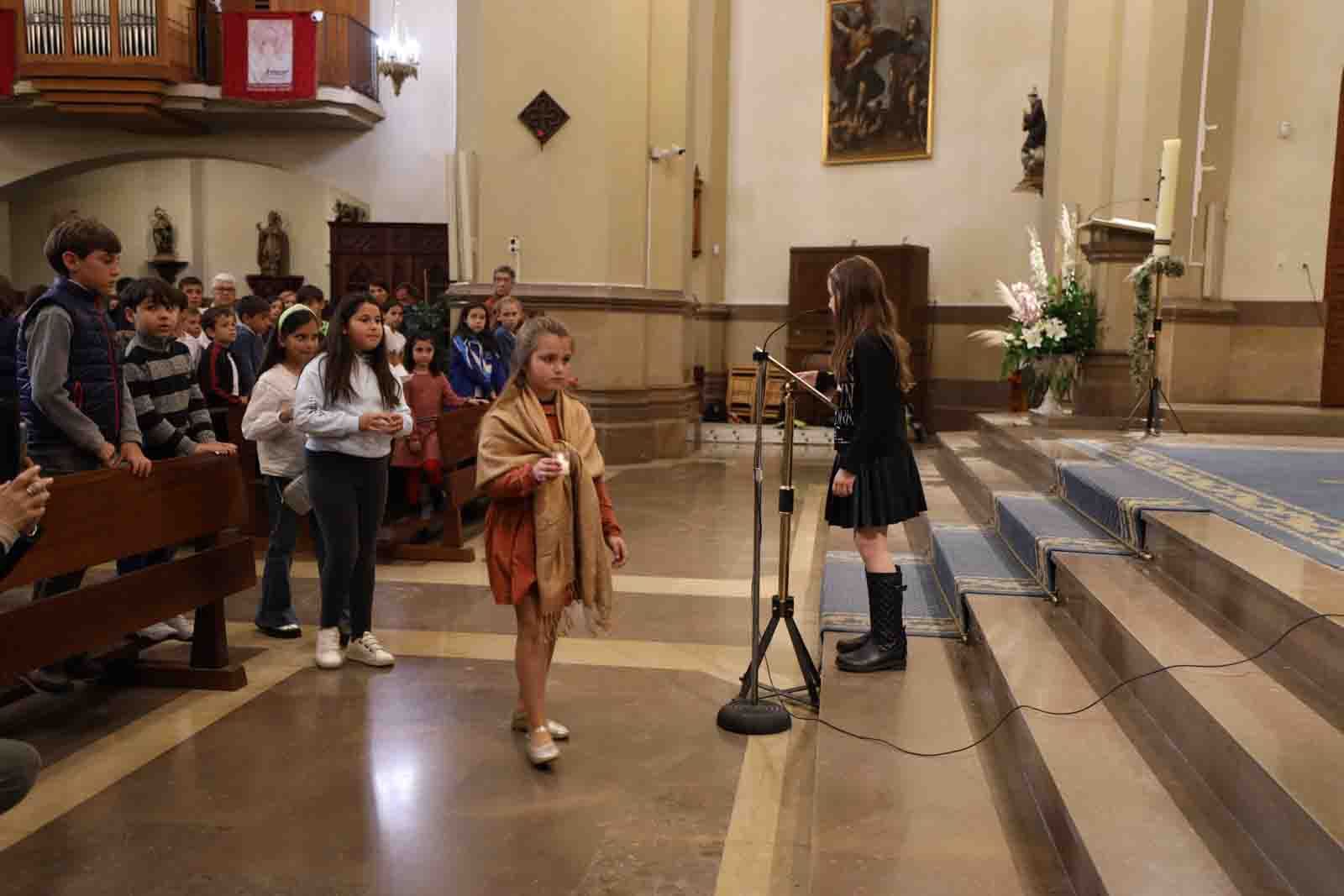 Encuentro de los niños con la Virgen del Lledó en Castelló