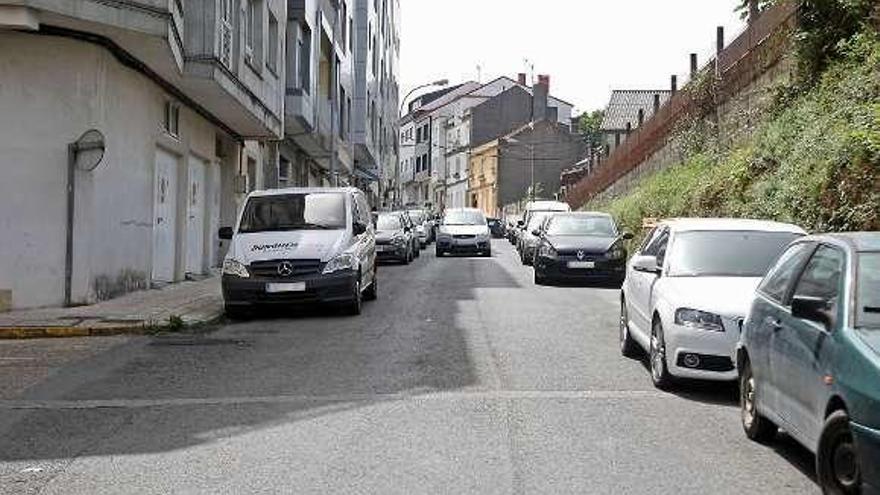 Una vista de la calle Rosalía de Castro, ayer. // Bernabé / Juan Carlos Asorey