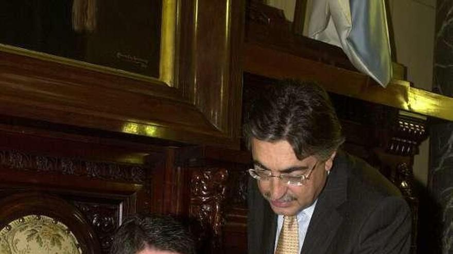 Francisco Vázquez y Salvador Fernández Moreda, en 2004.