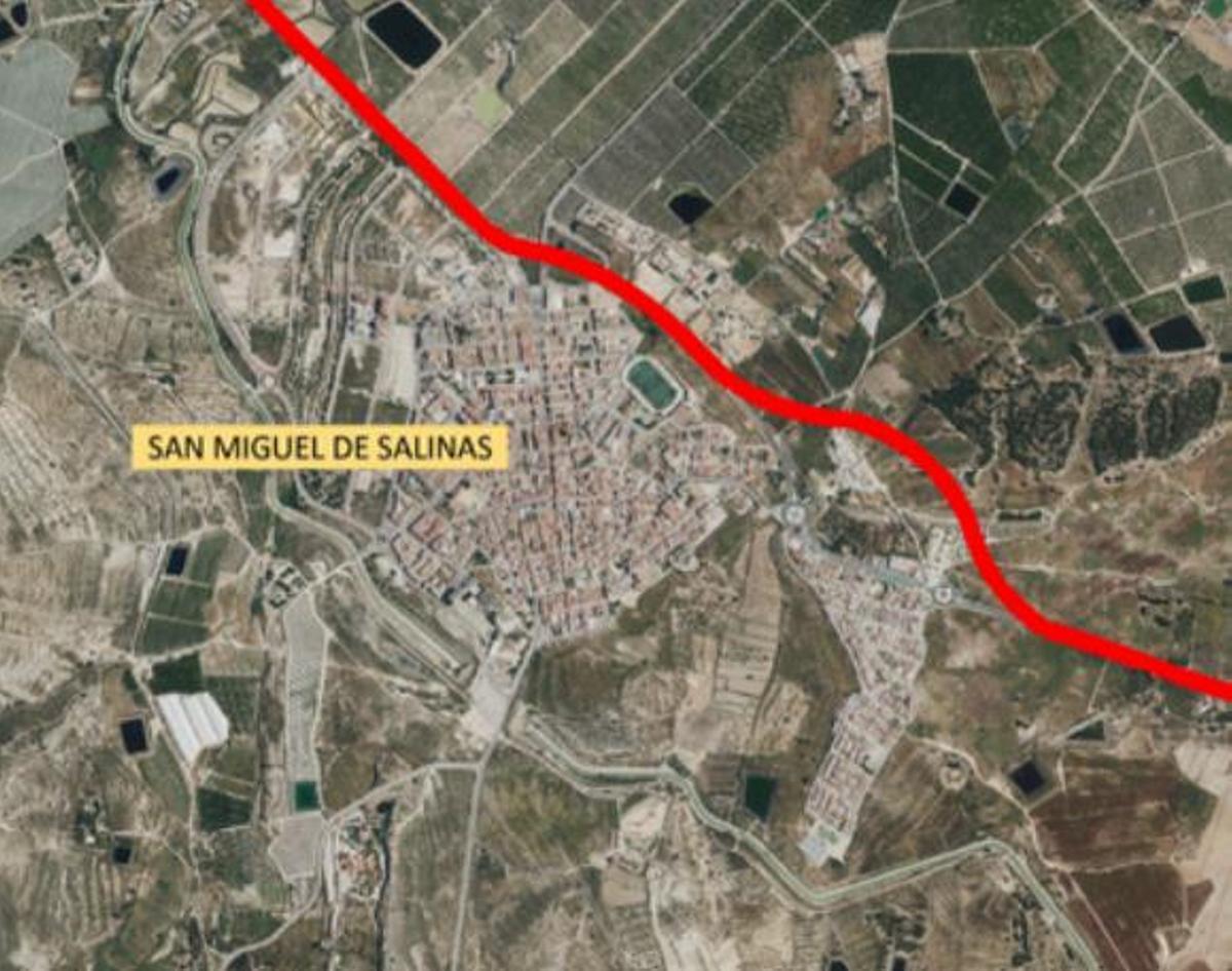 Trazado por San Miguel de Salinas