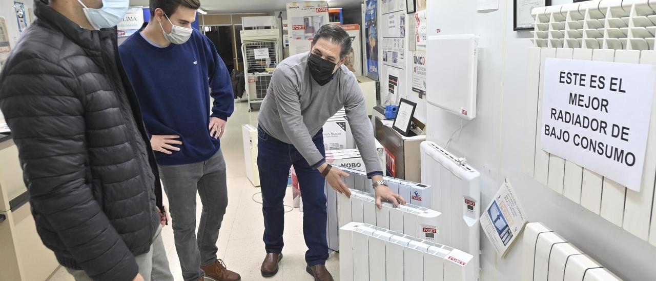 Imagen de Font Calefacción, en Castelló, mostrando radiadores de bajo consumo