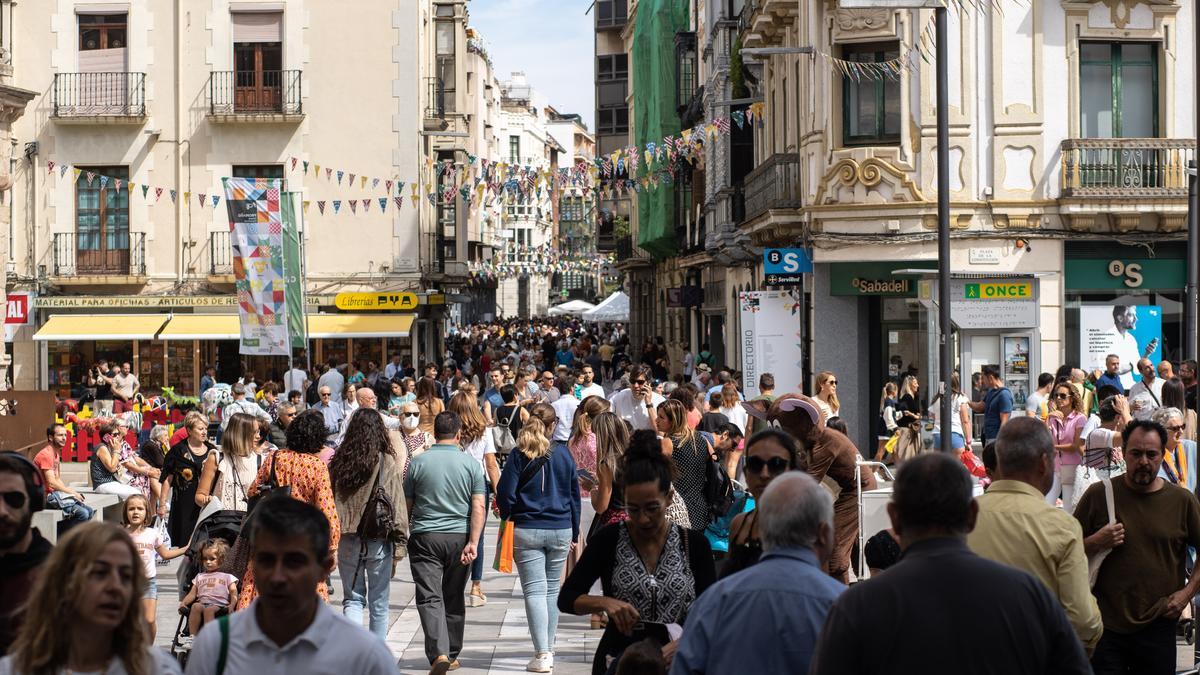 Calles de Zamora llenas de personas