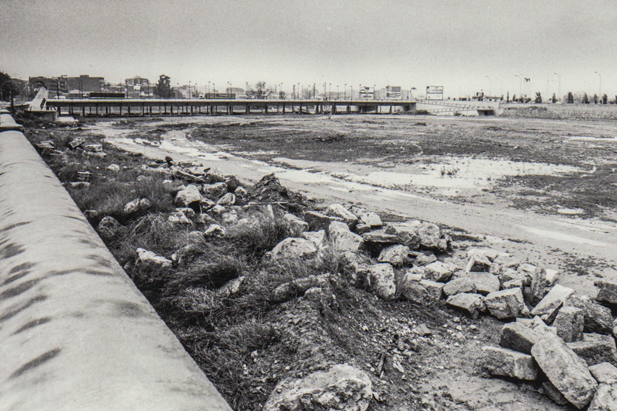 Así era el rio Turia en València antes de convertirse en un jardín