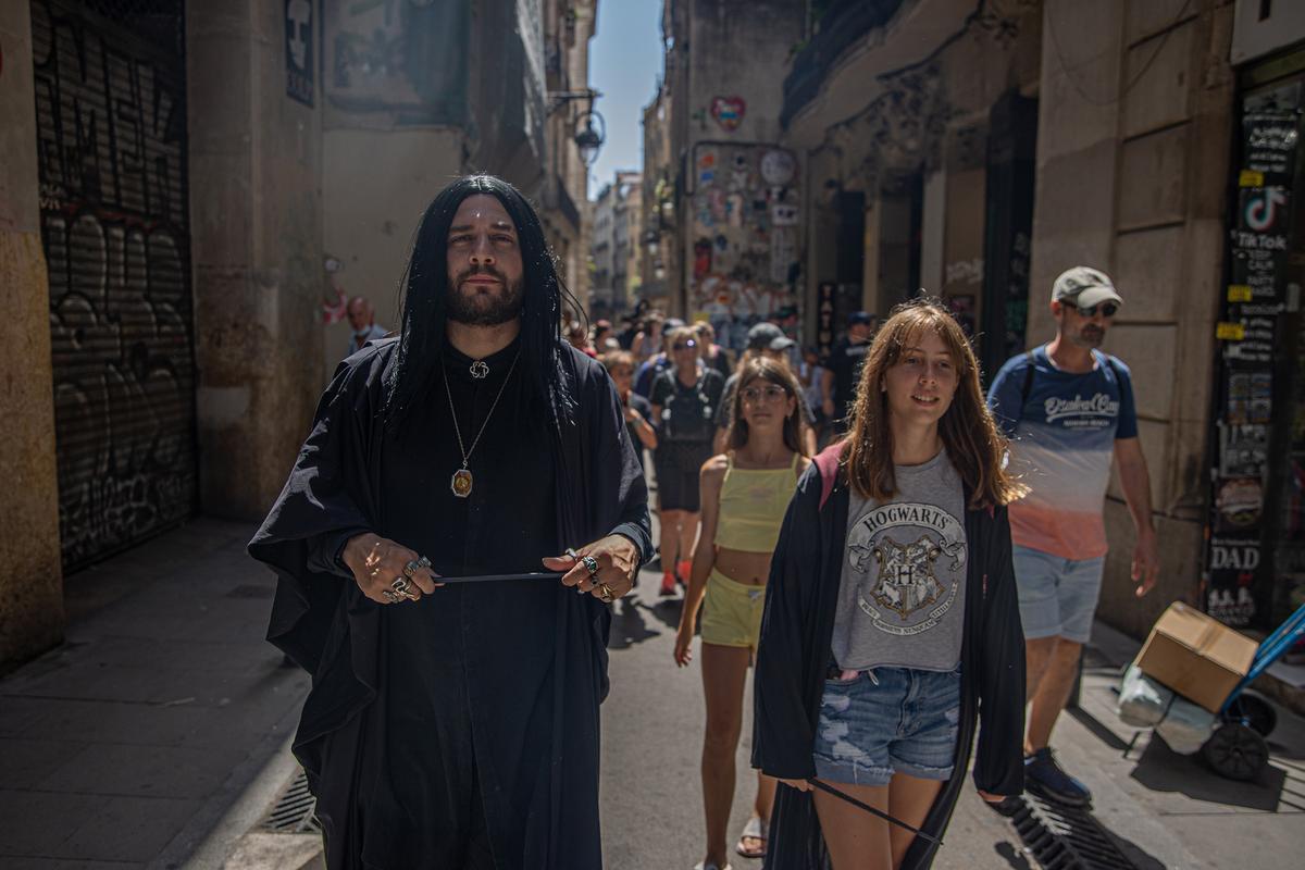 Callejeando con varitas por el Gòtic.