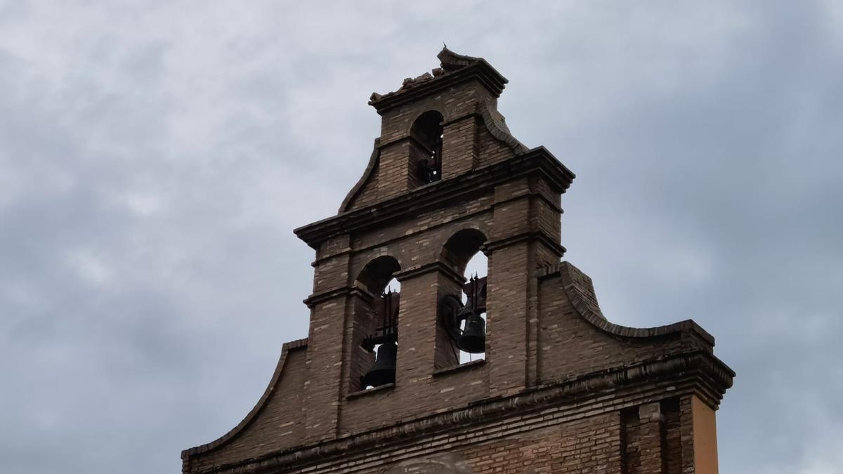 Parte de la fachada que se ha visto afectada.