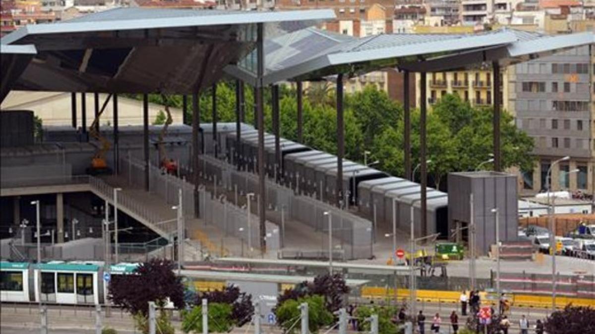 El nuevo mercado de los Encants en la plaza de las Glòries.