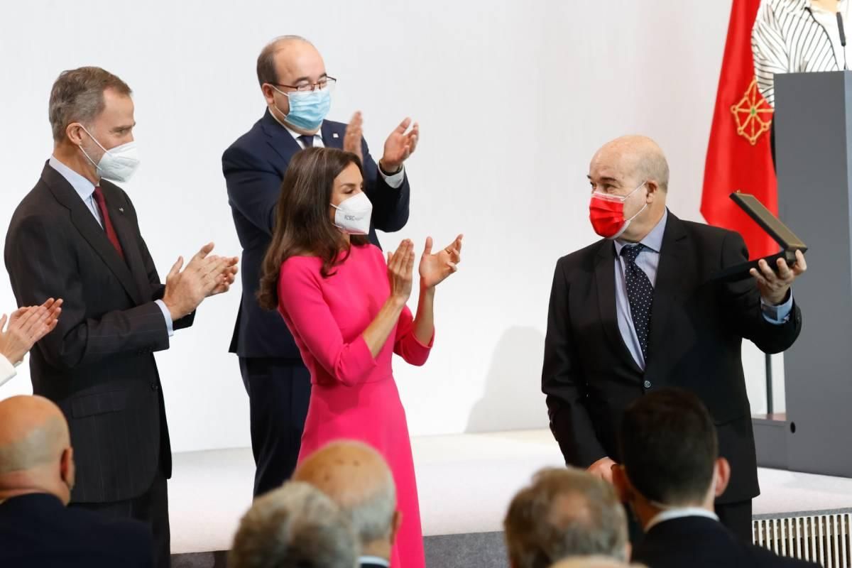 La reina Letizia con Antonio Resines