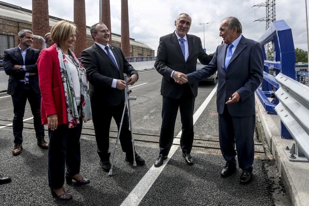 Inauguración del viaducto en homenaje a Daniel Alonso que da acceso al PEPA