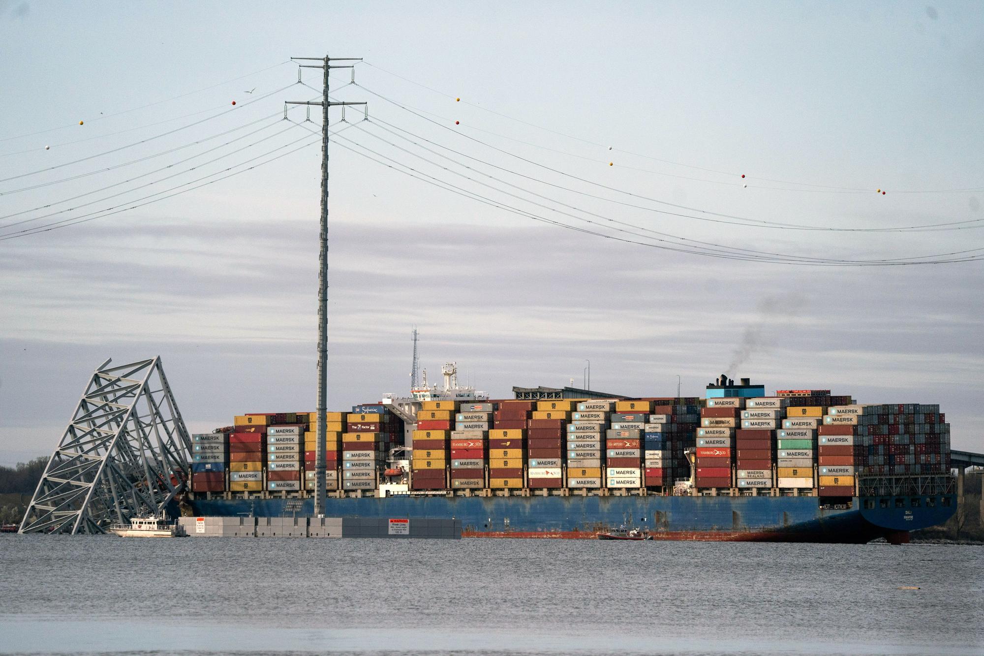 Baltimore bridge collapses after being hit by cargo ship