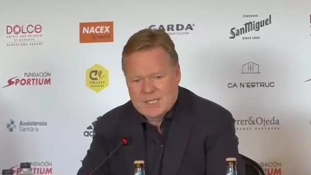 Ronald Koeman  “Creo que hablar de vergüenza con respecto al arbitraje es un poco exagerado".