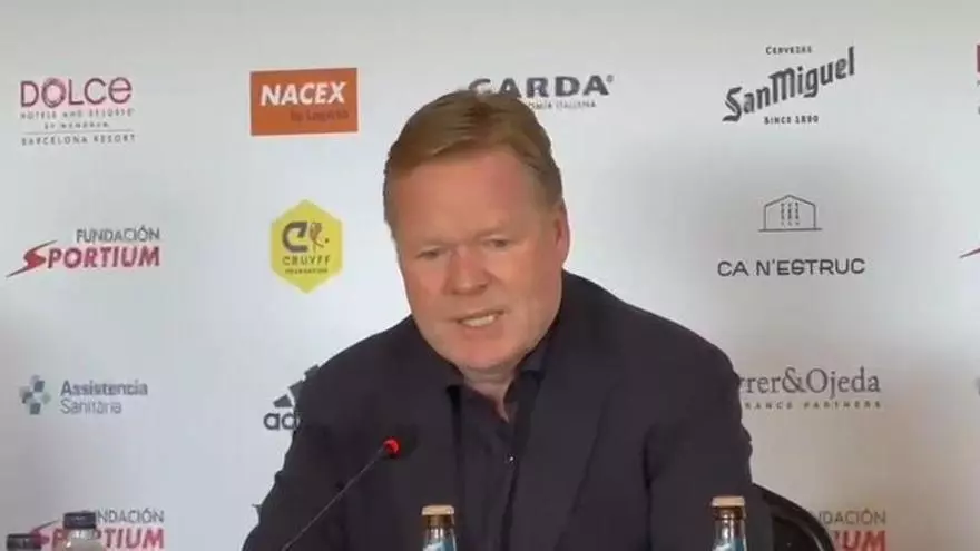 Ronald Koeman: “Creo que hablar de vergüenza con respecto al arbitraje es un poco exagerado"