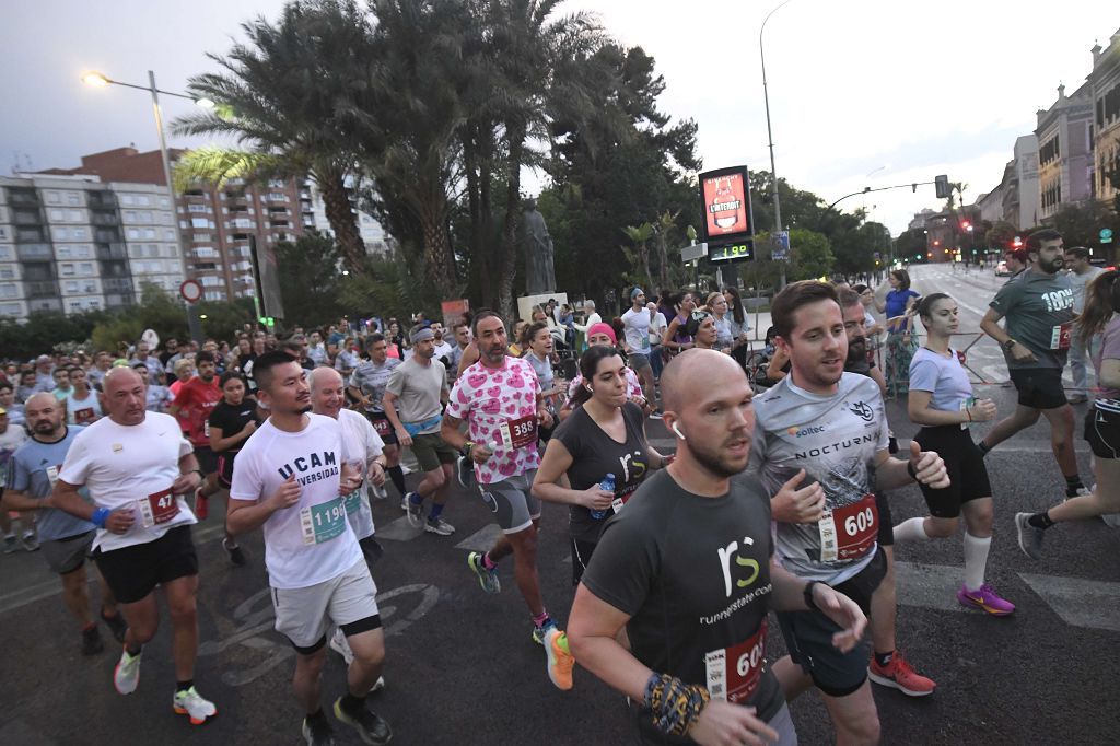 Carrera nocturna de Murcia, en imágenes