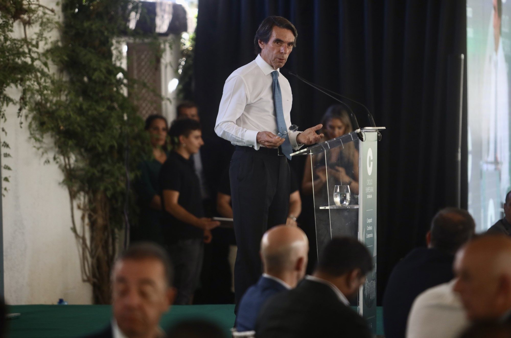 Aznar, en unas jornadas en Pizarra organizada por el Círculo Empresarial de Málaga