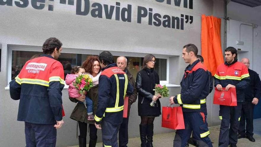 Inauguración en noviembre de 2014 de la sede de Emergencias y Protección Civil en Os Campóns.