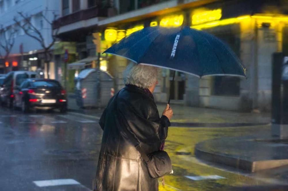 Lluvia y viento en las Pitiusas