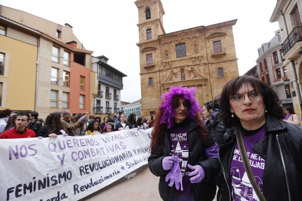 Manifestación feminista en Oviedo