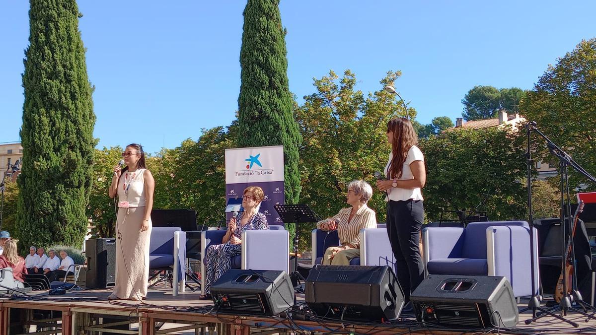 Una imatge de l’acte que es va fer 1 d’octubre amb motiu del Dia Mundial de la Gent Gran.