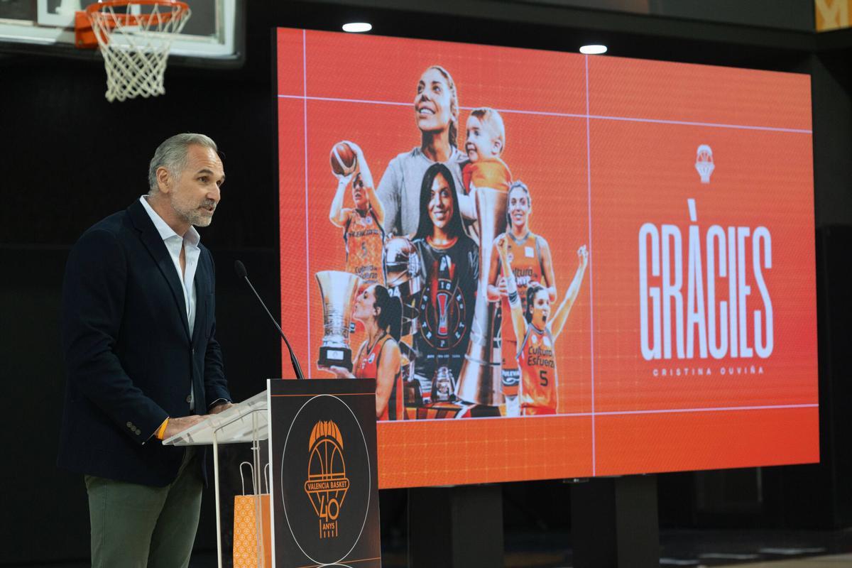 Valencia. VLC SPD. Cristina Ouviña, se despide tras seis temporadas como jugadora de Valencia Basket, Roig Arena
