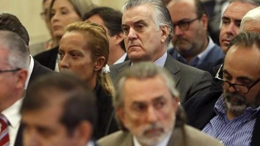 Luis Bárenas y Francisco Correa, en el banquillo del caso Gürtel.